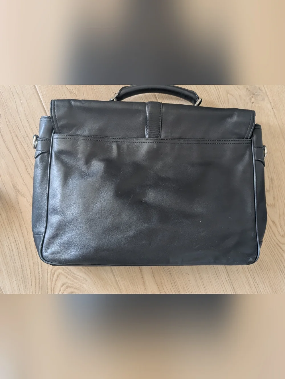 Coach Black Leather Men’s Briefcase Bag